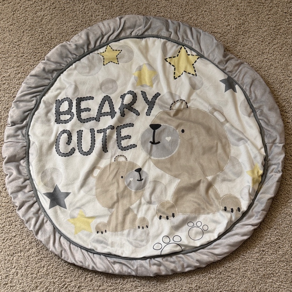 Beary Cute Round Baby Play Mat